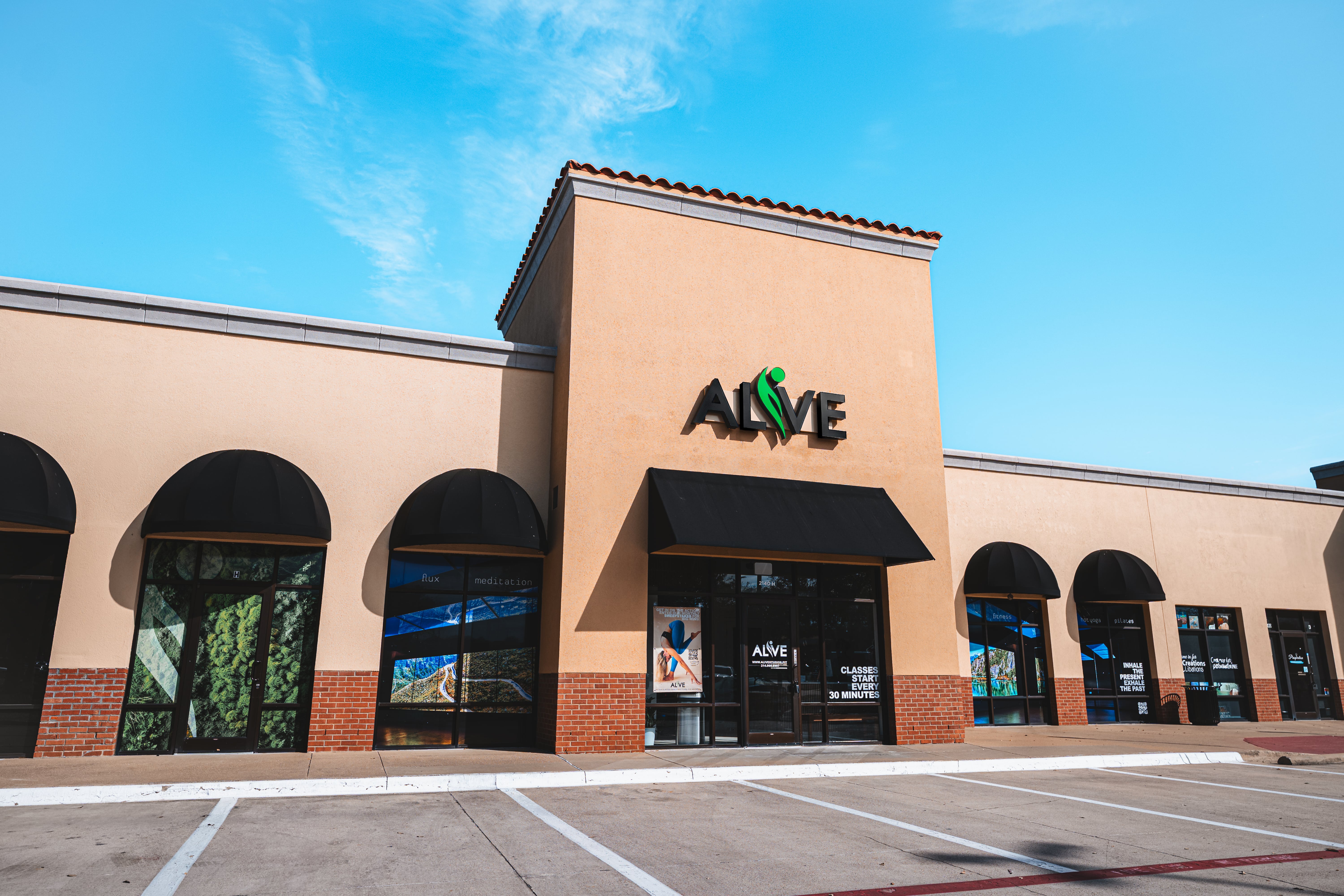 Yoga class at Alive Studios Southlake Village, Texas
